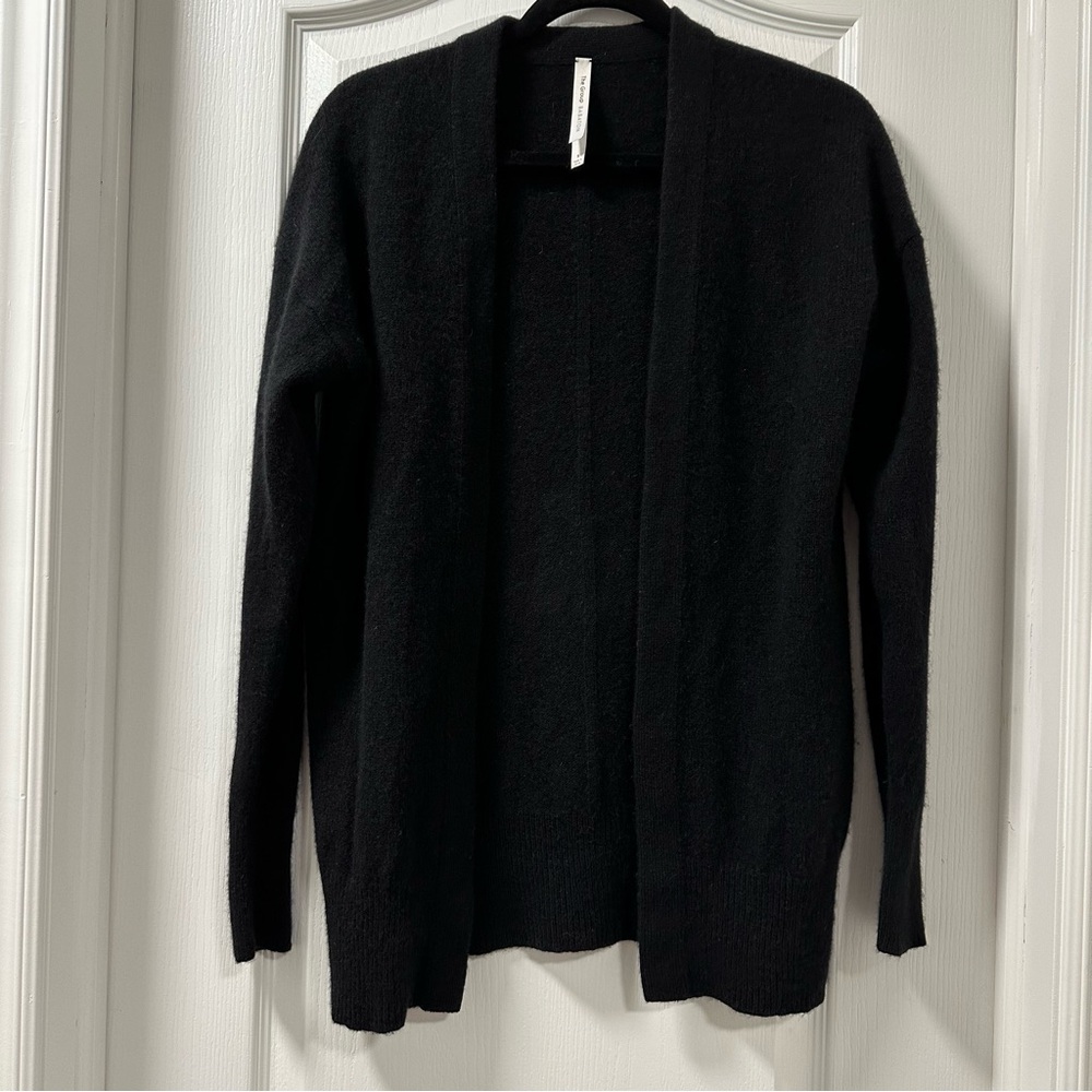 Aritzia Group by Babaton Lux Cashmere Open Cardigan Black Sz S